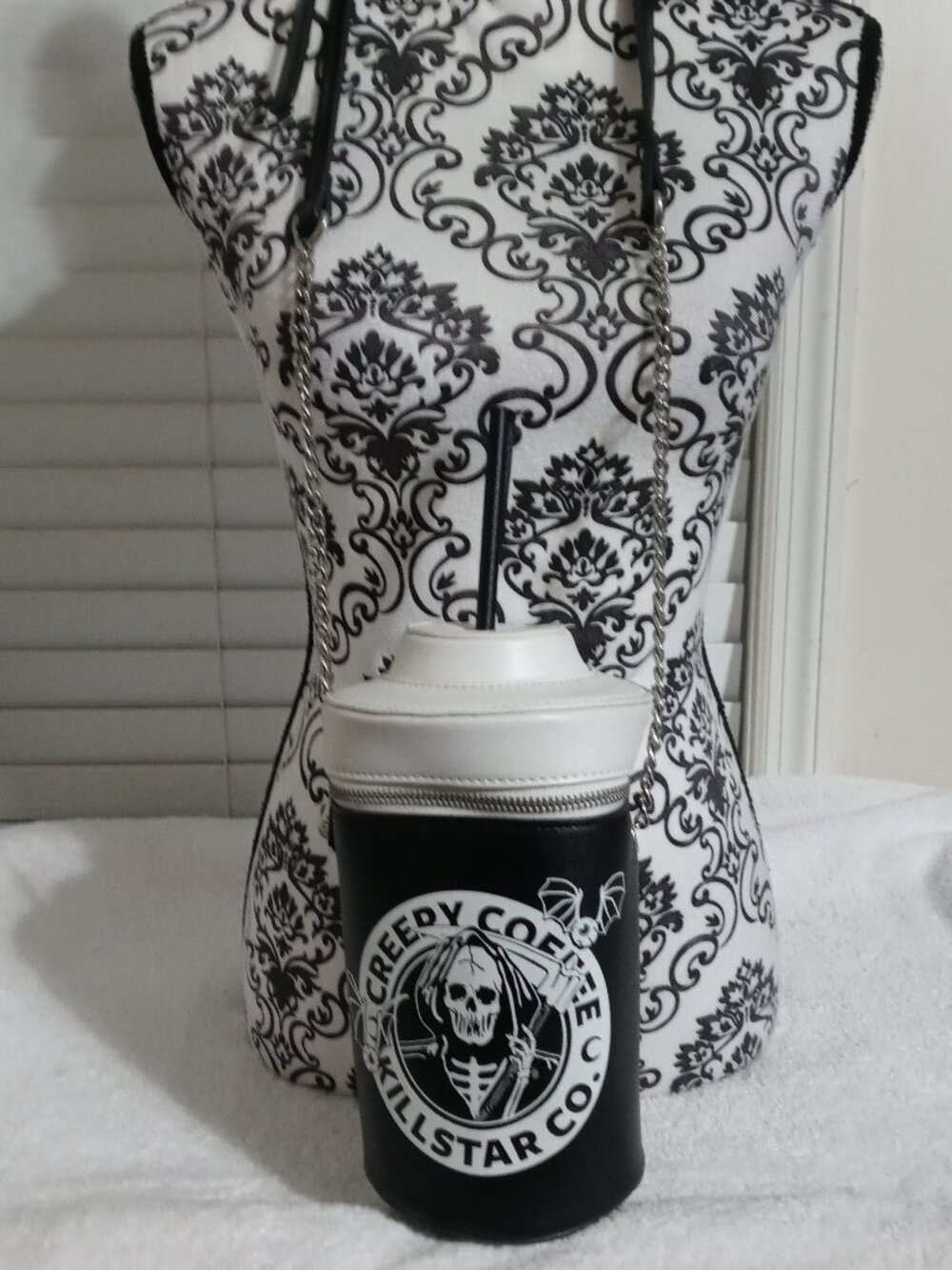 🖤 Killstar “Death Before Decaf” Crossbody Purse